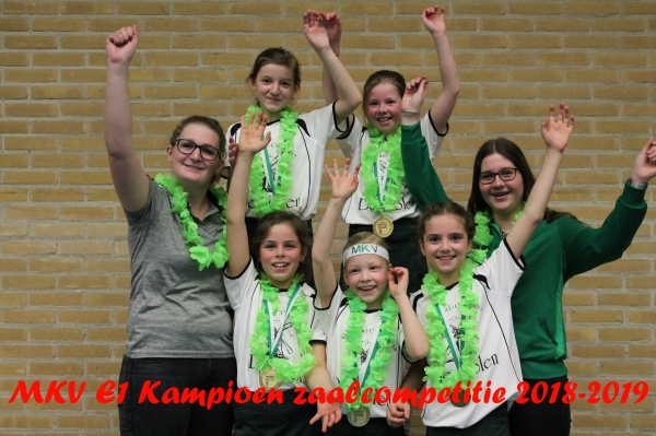 Kampioenswedstrijd MKV E1 zaalcompetitie 2018-2019