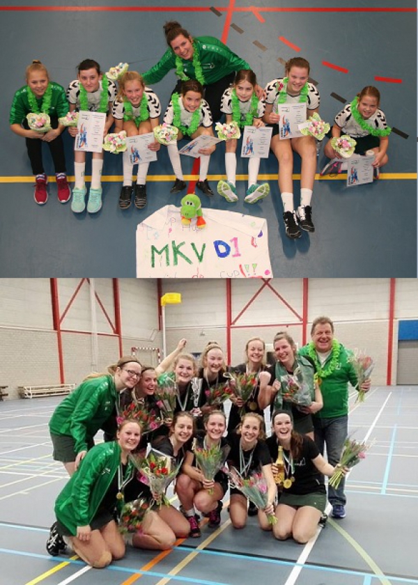 MKV D1 en MKV 1 zaalkampioen!